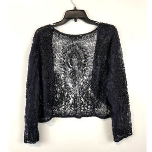 Pisarro Nights Black Detailed Cardigan